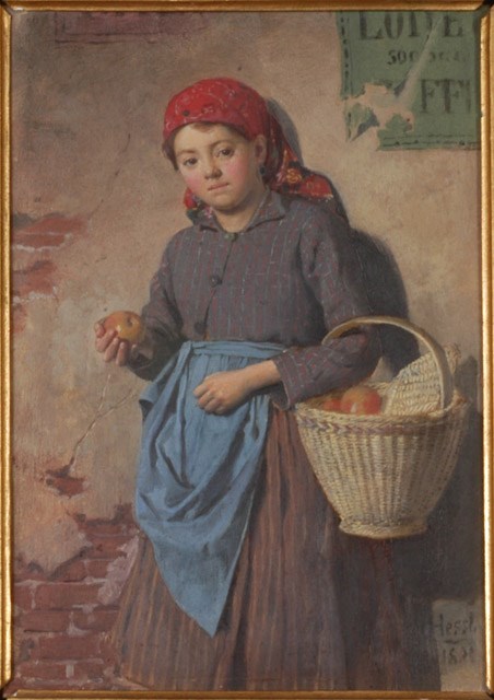 Marchande de pommes, 1880, Gustav August Hessl
