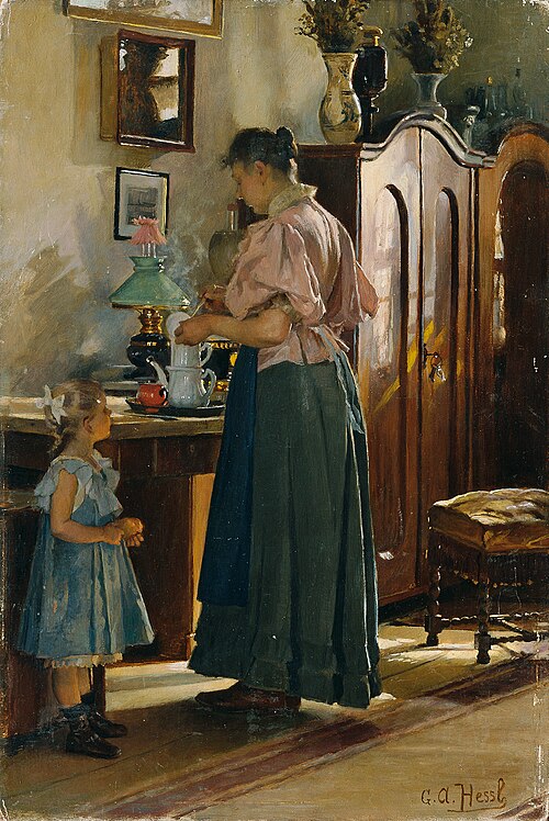Snack Time, 1900, Gustav August Hessl