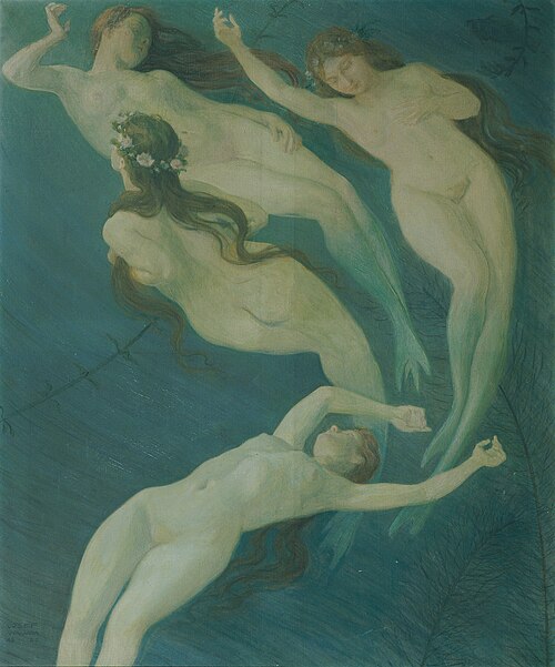 Wassernixen, 1920, Josef Wawra