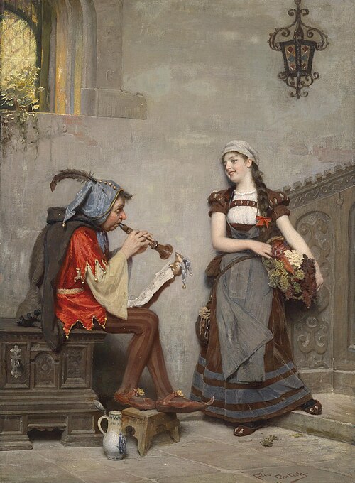 Musizierender Hofnarr., 1895, Felix Ehrlich