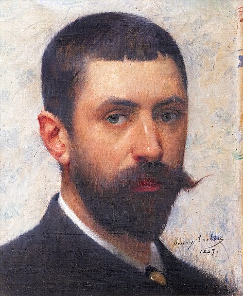 Self-portrait, 1889, Henri Rachou