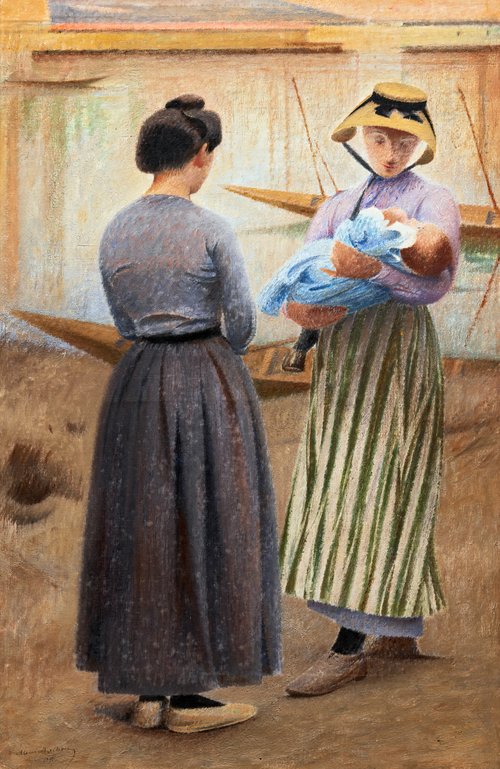 L'enfant du pêcheur de sable, 1905, Henri Rachou