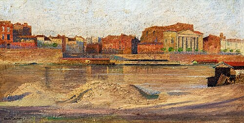 Study of the banks of the Garonne from the port Viguerie, 1902, Henri Rachou