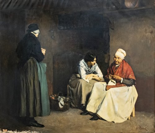 Les Tricoteuses, 1881, Henri Rachou