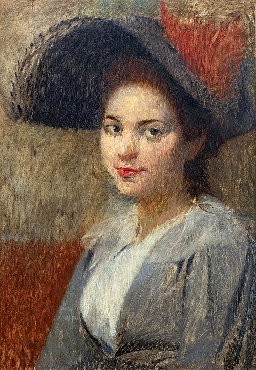 Half-length portrait of Clémence Yarz., 1893, Henri Rachou