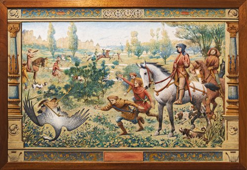 La Chasse au Moyen Age (Chasse au faucon), 1893, Henri Rachou
