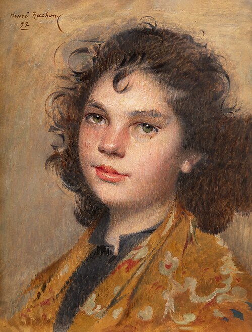 Portrait of a little girl, 1892, Henri Rachou