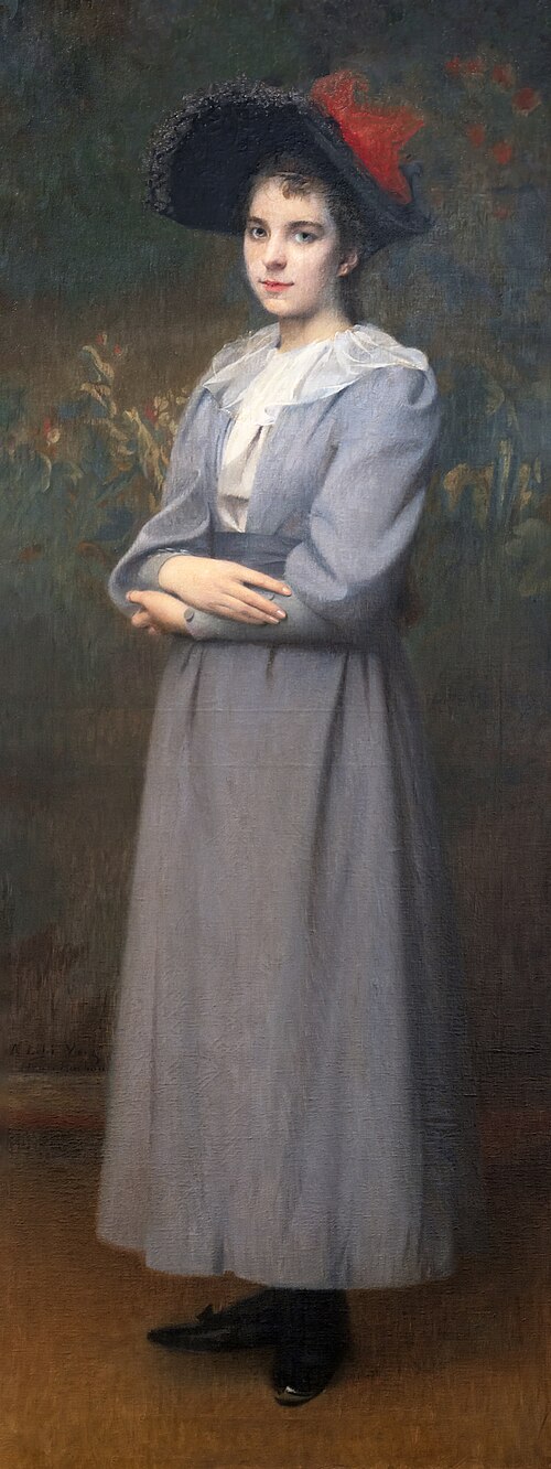 Full-length portrait of Clémence Yarz, 1893, Henri Rachou