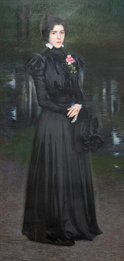 Full-length portrait of Adrienne Yarz, , Henri Rachou