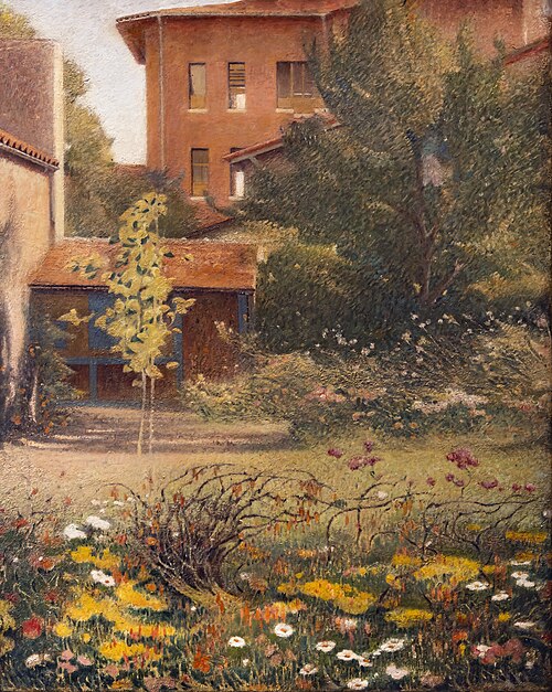 The painter's garden from the bedroom window (Toulouse), 1935, Henri Rachou