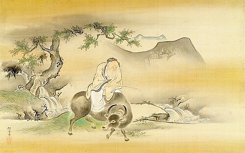 Sage Riding Ox by a Stream, 1683, Kanō Tanshin