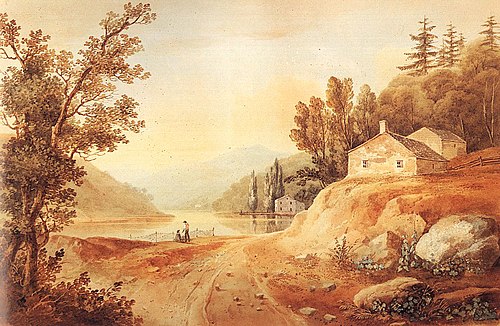 View near Fishkill, New York, 1820, William Guy Wall