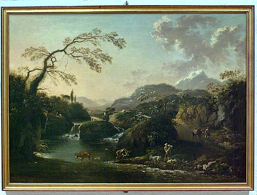Landscape with waterfall, , Hans de Jode