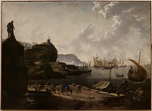 Landscape with Port, 1650, Hans de Jode