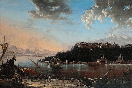 View of the Tip of the Seraglio with Topkapı Palace, 1659, Hans de Jode