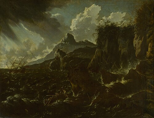 Shipwreck in a Storm, 1650, Hans de Jode