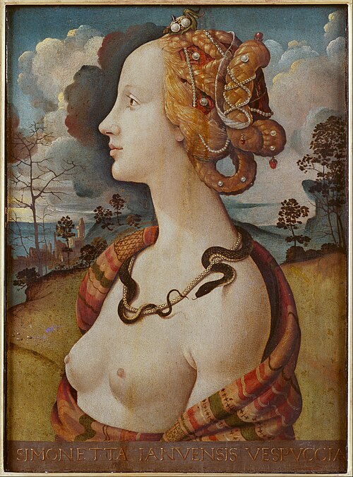 Portrait of Simonetta Vespucci, 1480, Piero di Cosimo