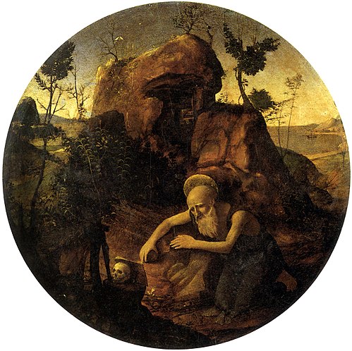 Saint Jérôme en méditation, 1490, Piero di Cosimo