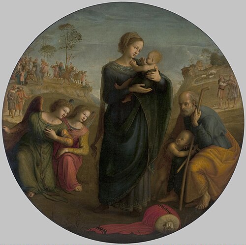 Holy Family with Angels, 1520, Piero di Cosimo