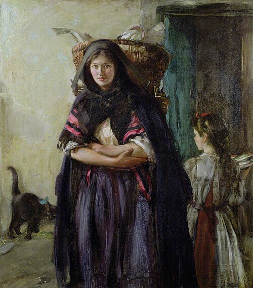 A Newhaven Fishwife, 1901, Alexander Ignatius Roche