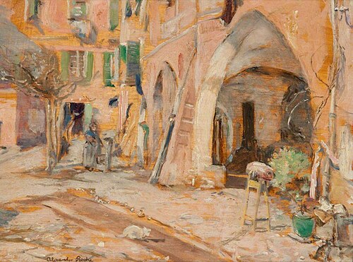Pink, Green and Gold, Italy, 1891, Alexander Ignatius Roche