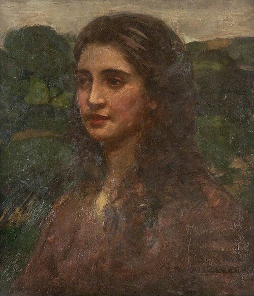 Head of a Young Girl, 1890, Alexander Ignatius Roche