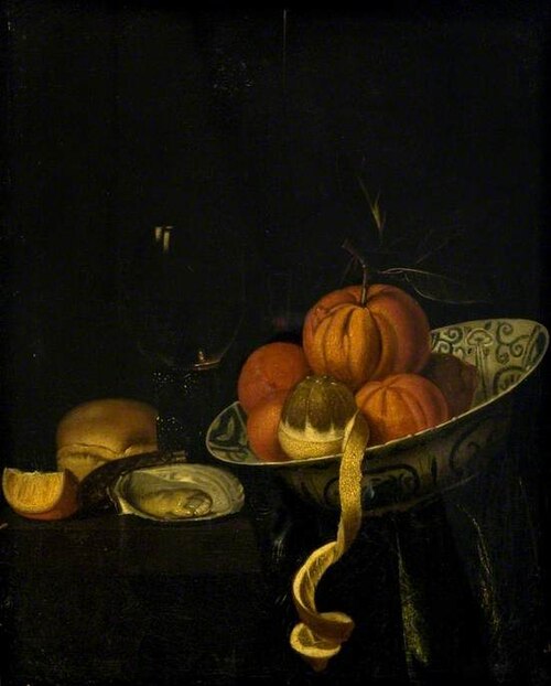 Still Life: Fruit, Oyster and Glasses, , Willem Kalf