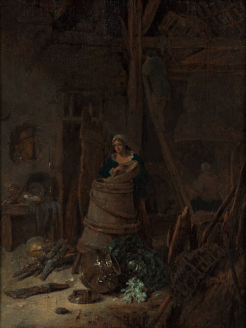 Interior of a barn, 1645, Willem Kalf