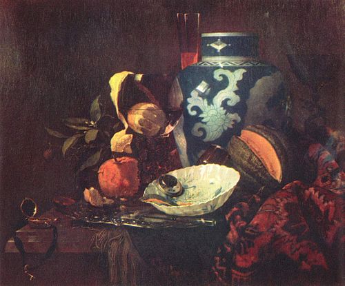 Still Life with Ginger jar, 1717, Willem Kalf