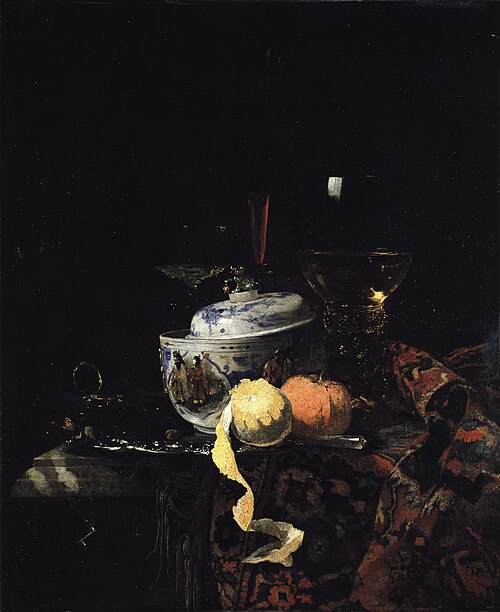 Still-Life with Chinese Porcelain Bowl, 1662, Willem Kalf
