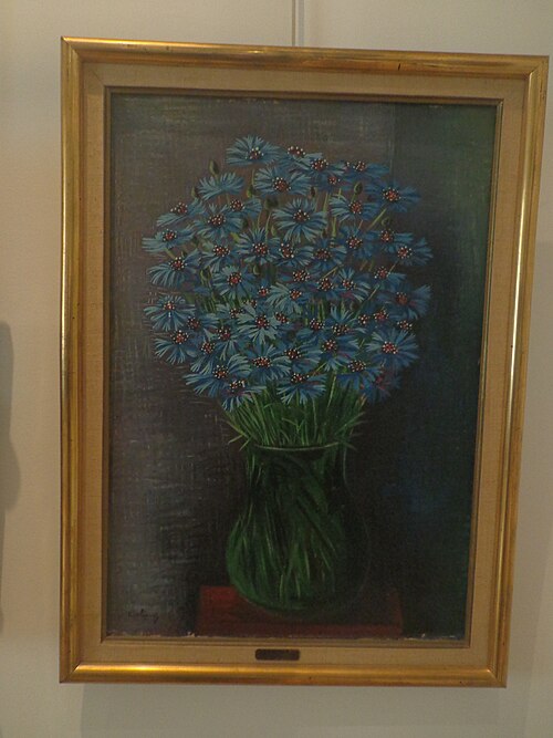 A Bouquet of Cornflowers, 1938, Moïse Kisling