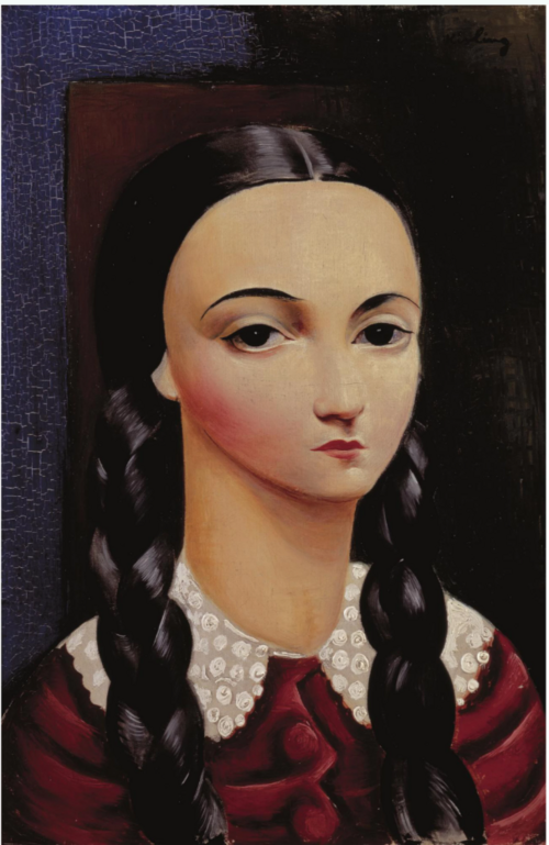 Jeune fille aux nattes, 1930, Moïse Kisling