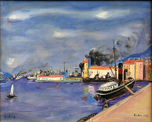 Le Port de Toulon, 1937, Moïse Kisling