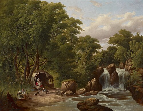 Landscape with Figures, 1859, Thomas Glessing