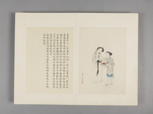 王素画华严仕女图册, , Wang Su