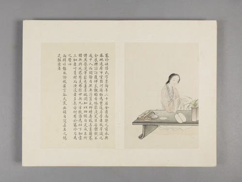 王素画华严仕女图册, , Wang Su