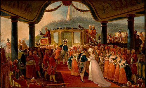 Study for arrival of D. Leopoldina, 1818, Jean-Baptiste Debret