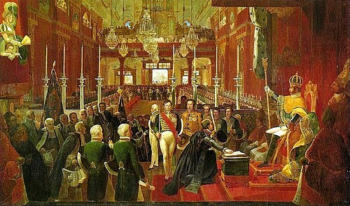 Coronation of Pedro I of Brazil, 1828, Jean-Baptiste Debret