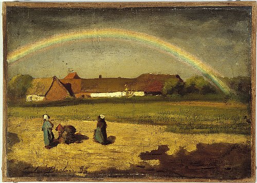 L'arc-en-ciel à Courrières, 1855, Jules Breton