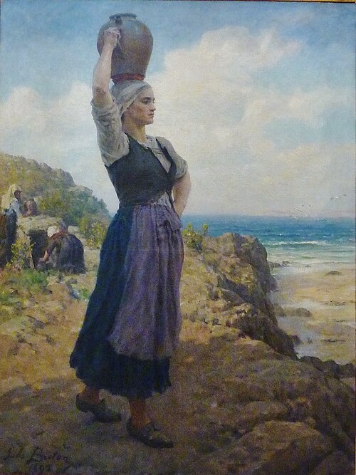 A la Fontaine, 1892, Jules Breton