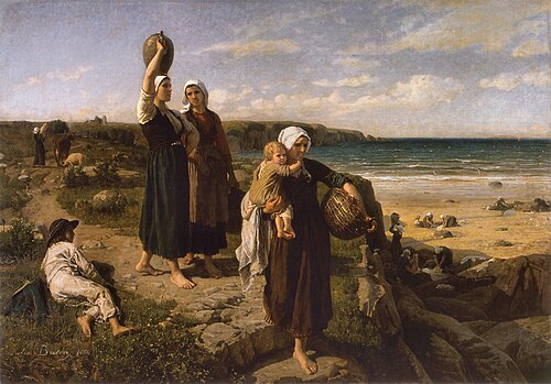 A spring by the sea, 1866, Jules Breton