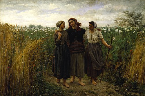 Returning from the Fields, 1871, Jules Breton