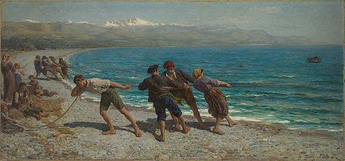 Pêcheurs à Menton, 1878, Jules Breton