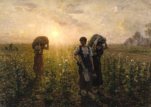 Fin du travail, 1886, Jules Breton