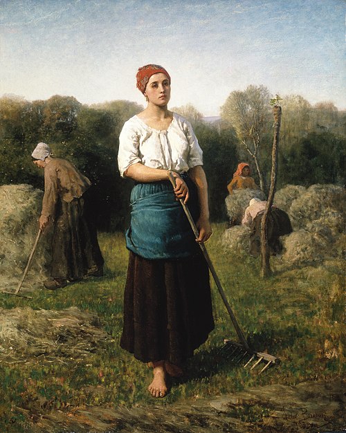 A Girl with a Rake, 1859, Jules Breton