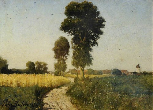 Landscape, Courrières, France, 1854, Jules Breton