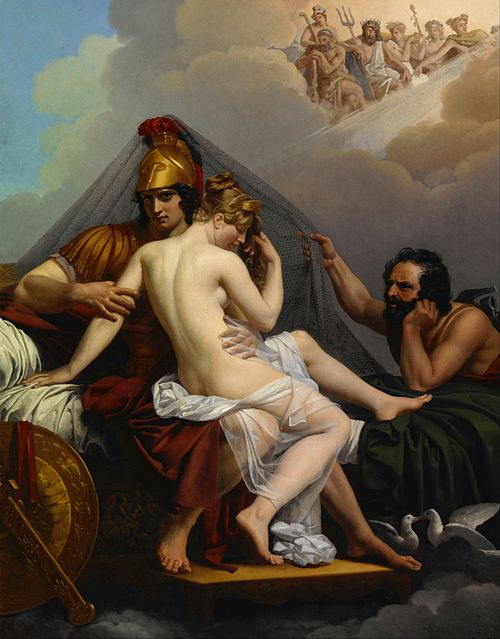 Mars and Venus Surprised by Vulcan, 1827, Alexandre-Charles Guillemot