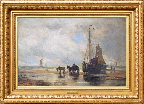 Low Tide, Dutch Coast, 1884, Henry Chase