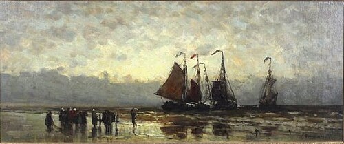 Dutch Boats at Anchor, 1880, Henry Chase