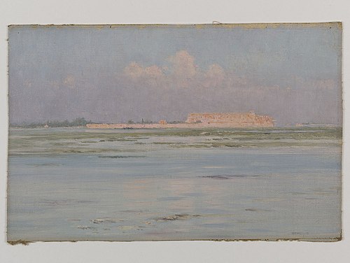 Le temple de Louxor, Egypte, 1891, Henry Brokman
